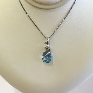 Blue Topaz Necklace